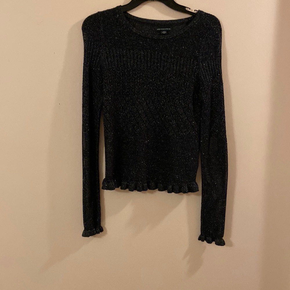 black sparkly AE sweater